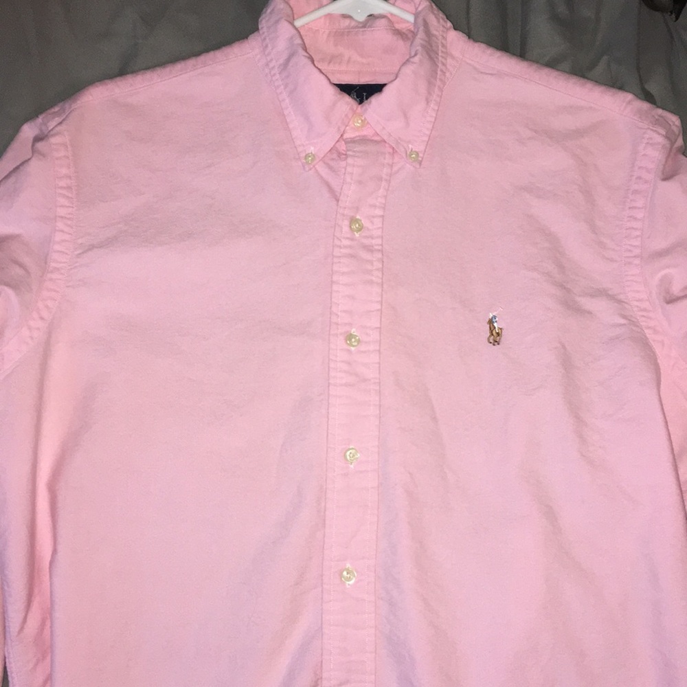 Pink Classic fit Ralph Lauren button down